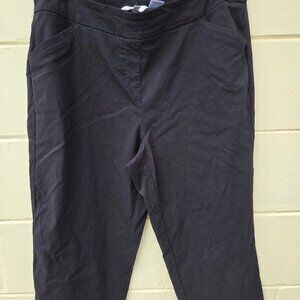 Coral Bay black knit capris 16W
